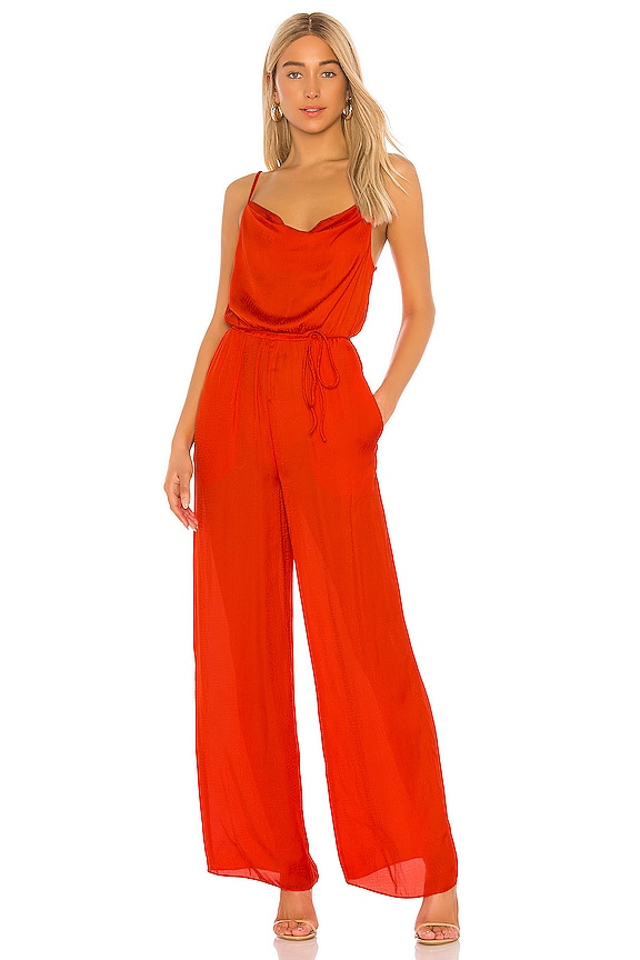 L'Academie The Alexia Jumpsuit in Fiery Red | REVOLVE