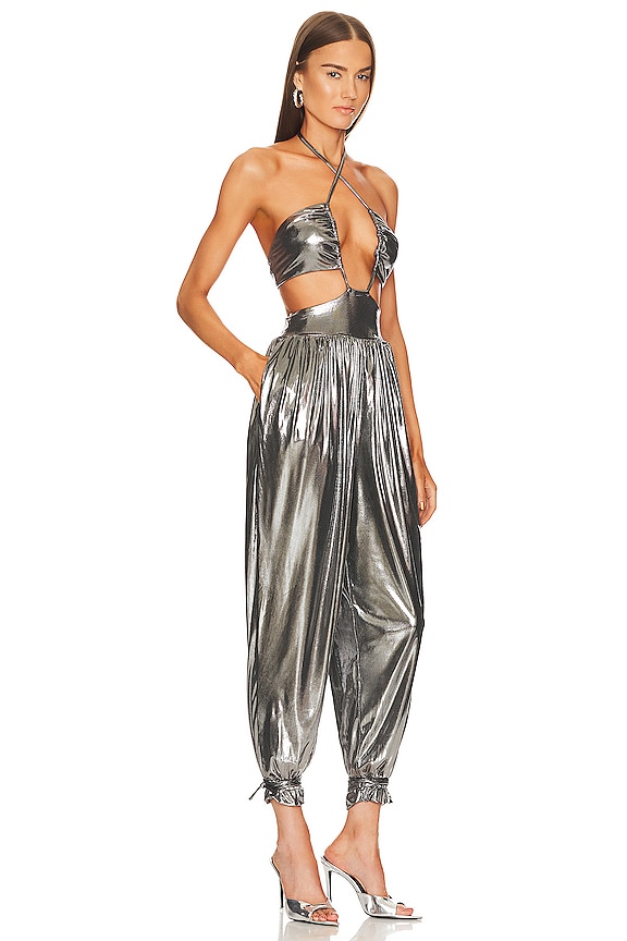 view 2 of 3 Blair Jumpsuit in Black Silver