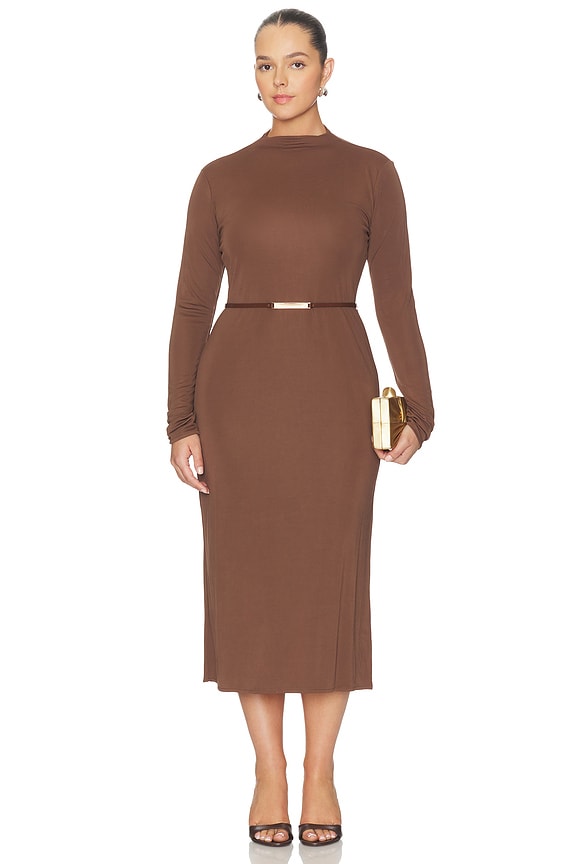 view 2 of 6 ROBE LUNE in Chocolate Brown