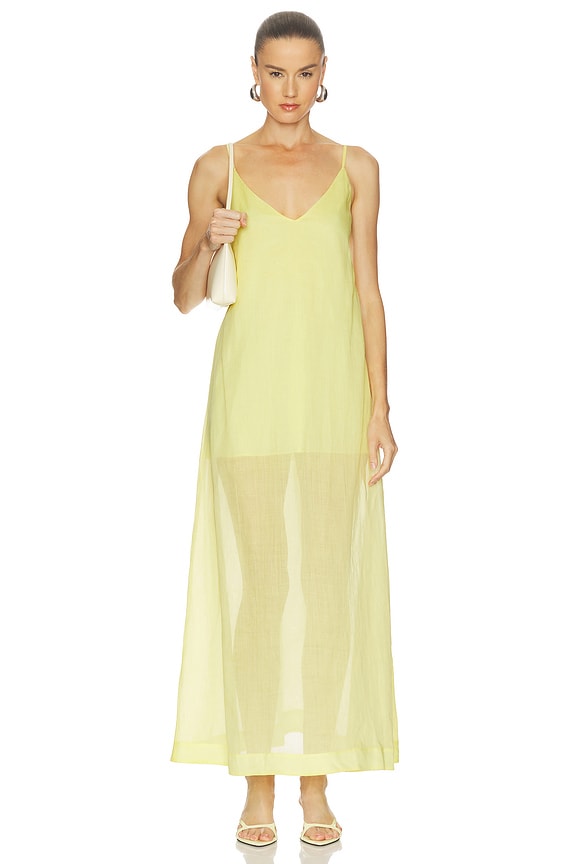 view 1 of 3 VESTIDO LENAI in Butter Yellow