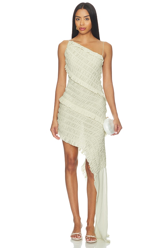 view 1 of 5 VESTIDO LARGO LUCCIA in Pale Pistachio