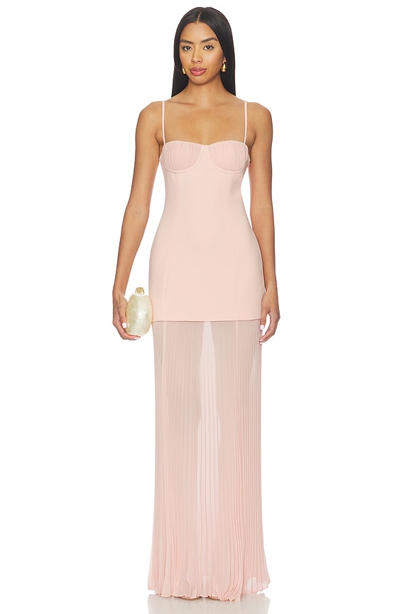 view 1 of 3 VESTIDO LARGO KENZIA in Baby Pink