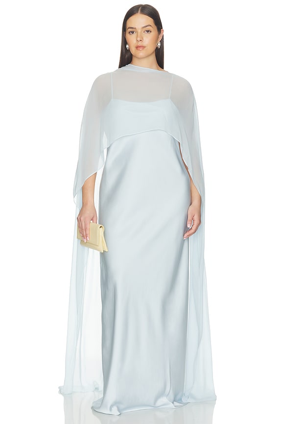 view 2 of 8 Evolet Gown in Ice Blue