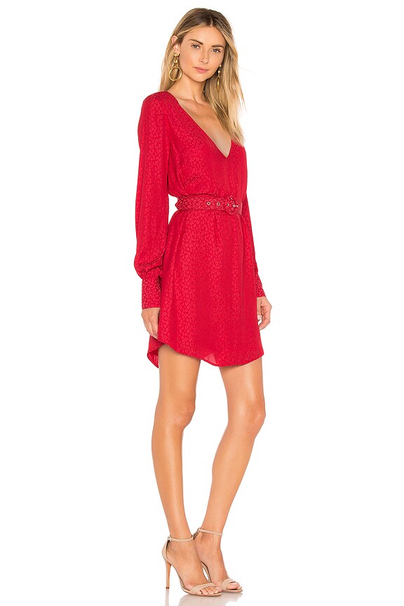 view 2 of 3 The Fiene Mini Dress in Lava Red