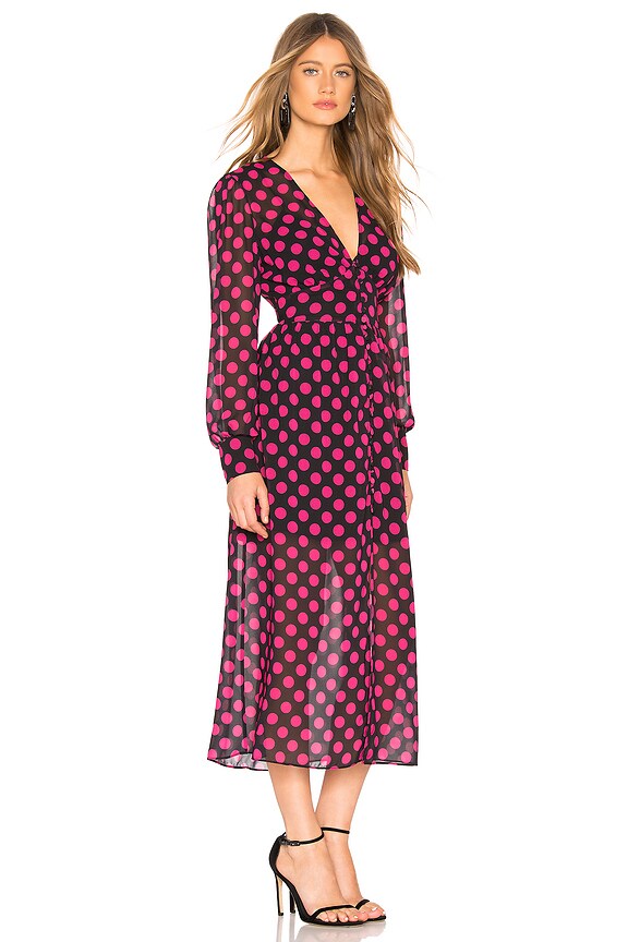 view 2 of 3 The Phylicia Midi Dress in Vibrant Dot