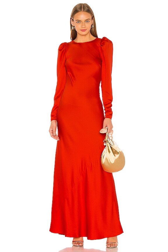 view 2 of 4 The Joelene Gown in Fiery Red