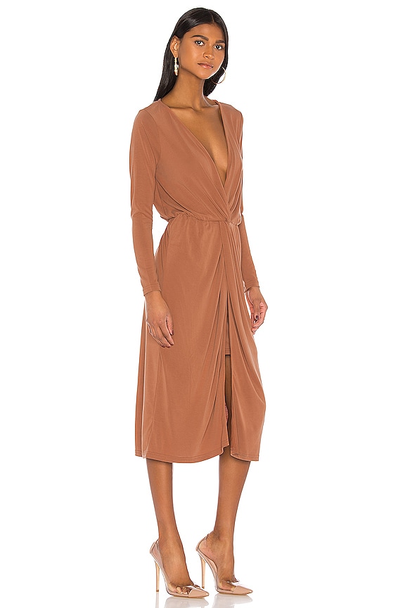view 2 of 3 The Judy Midi Dress in Terracotta