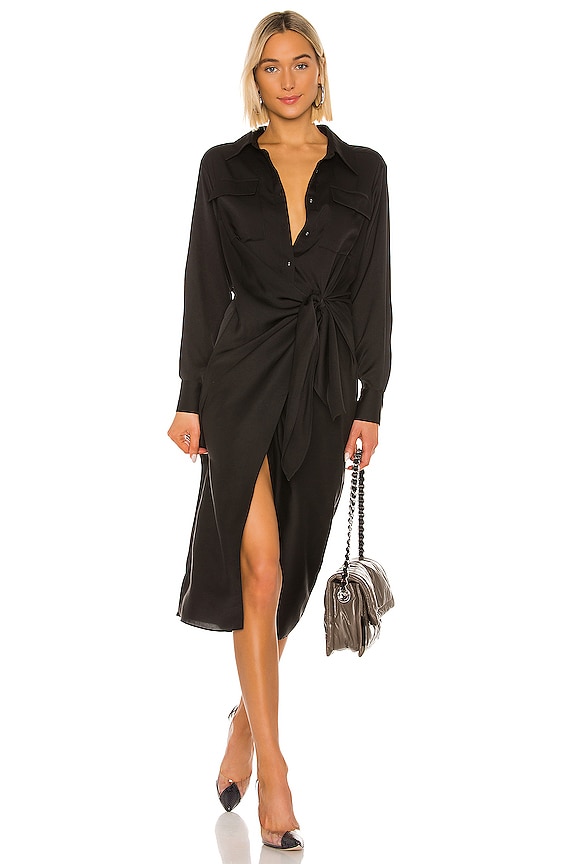 view 1 of 4 The Katriane Midi Dress in Black