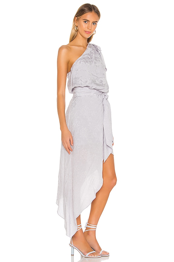 view 2 of 5 ROBE MI-LONGUE FLAVIE in Dusty Blue