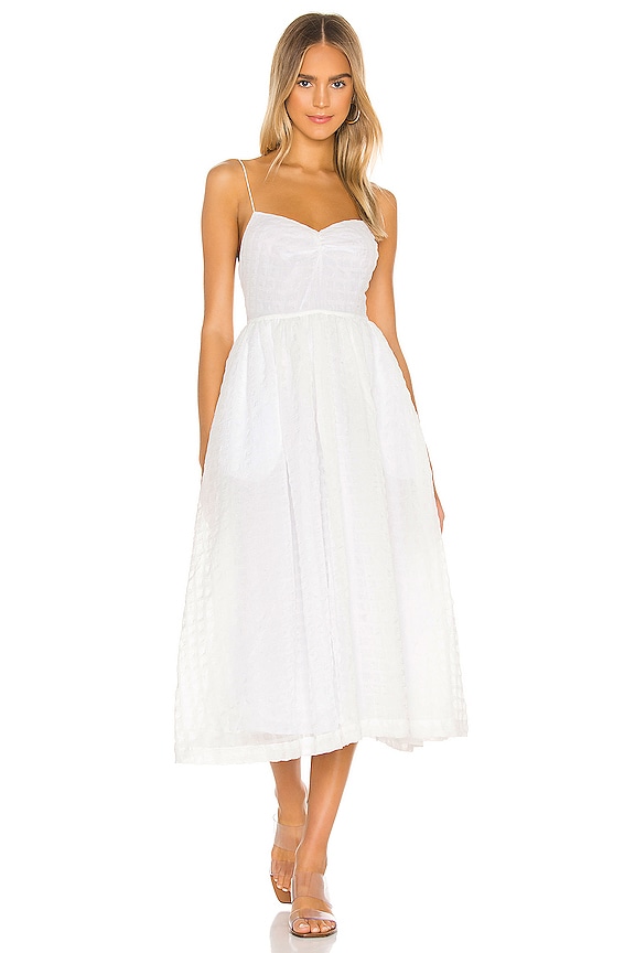 view 1 of 4 The Marie Midi Dress in White