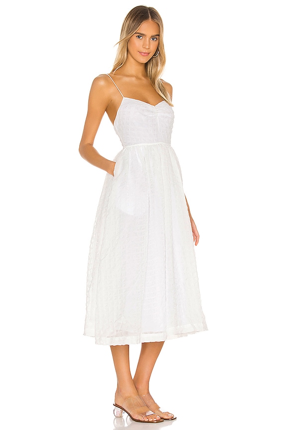 view 2 of 4 The Marie Midi Dress in White