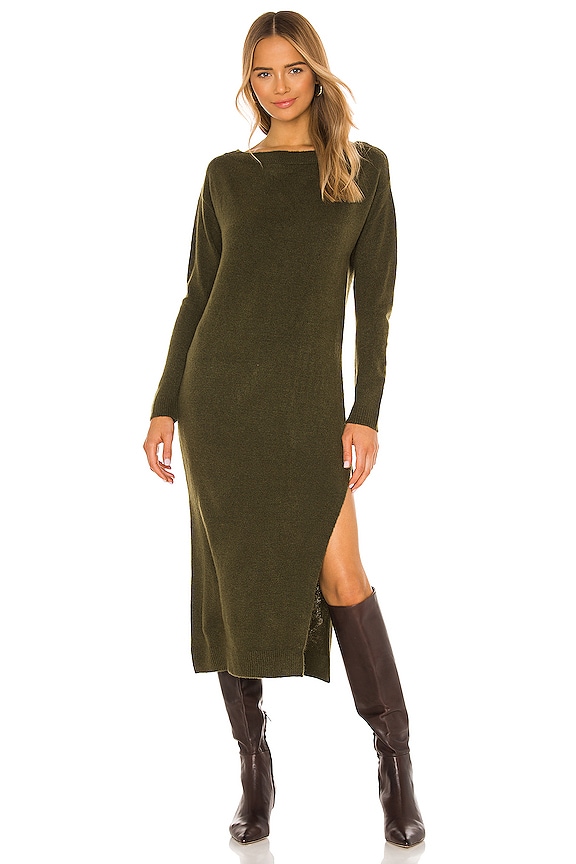 view 2 of 4 Halo Dress in Dark Green