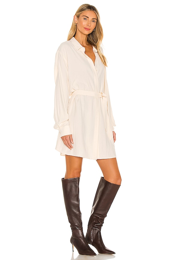 view 2 of 3 The Amalie Mini Dress in Beige