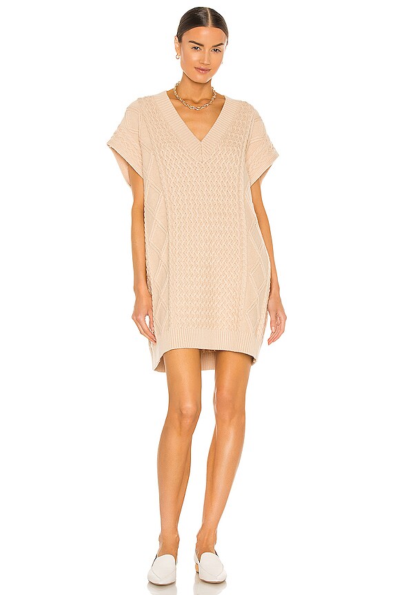 view 2 of 4 Cable Vest Dress in Neutral