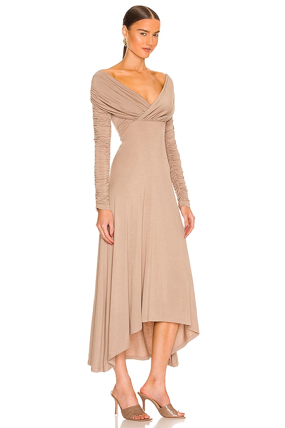 view 2 of 3 Cyd Midi Dress in Taupe