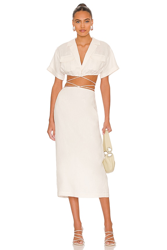 view 1 of 3 Julia Midi Dress in White