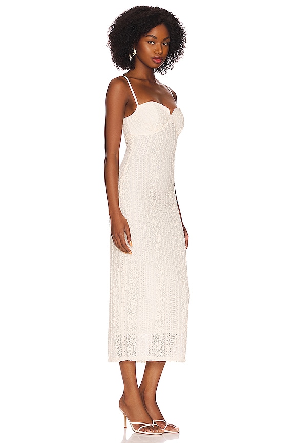 view 2 of 3 Maxime Midi Dress in Pearl Grey