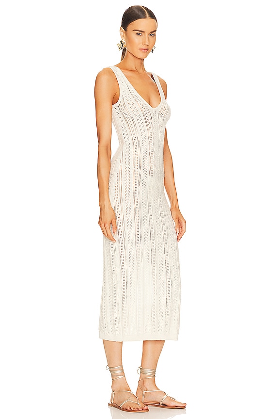 view 2 of 4 Lysa Pointelle Midi Dress in Ivory