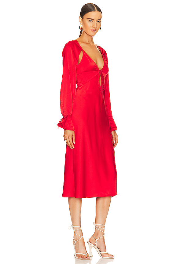 view 2 of 3 Connor Midi Dress in Bright Red