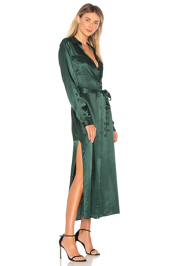 view 2 of 3 VESTIDO CAMISERO THE LONG SLEEVE in Emerald