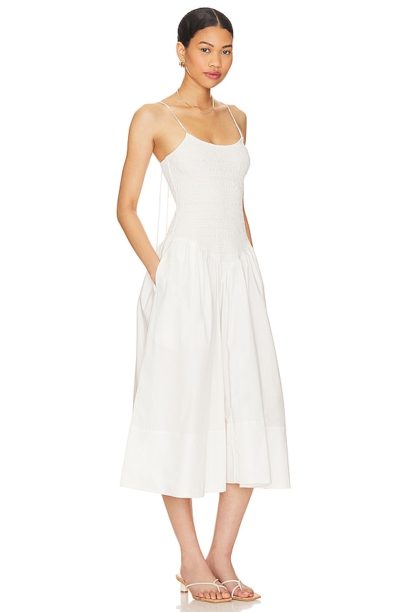 view 2 of 3 Armanda Poplin Midi Dress in White