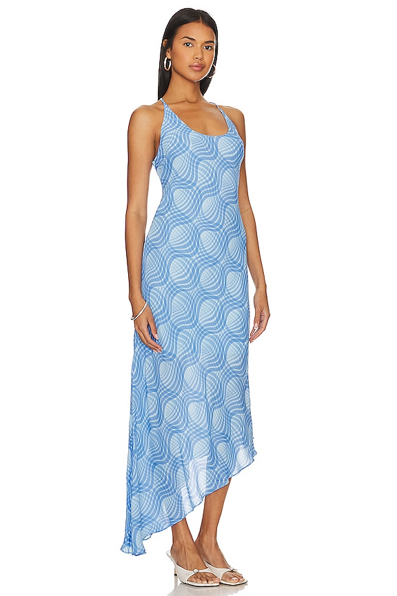 view 2 of 3 ПЛАТЬЕ SIGRID in Blue Wave Plaid