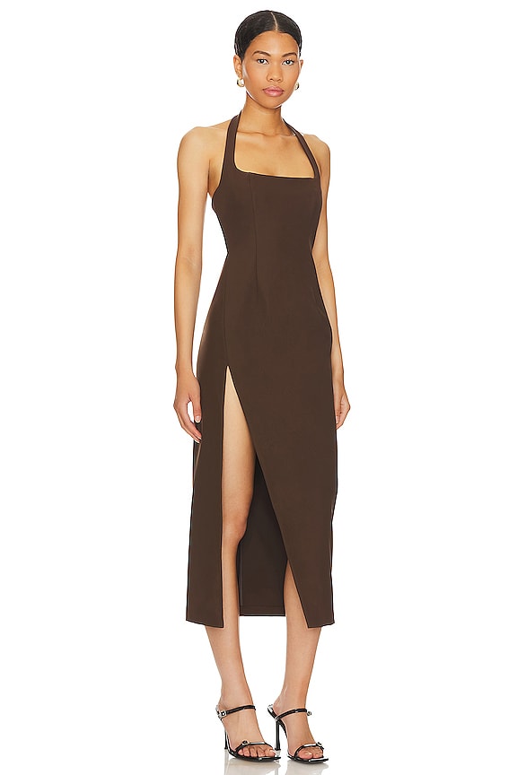 view 2 of 3 VESTIDO JADE in Dark Brown