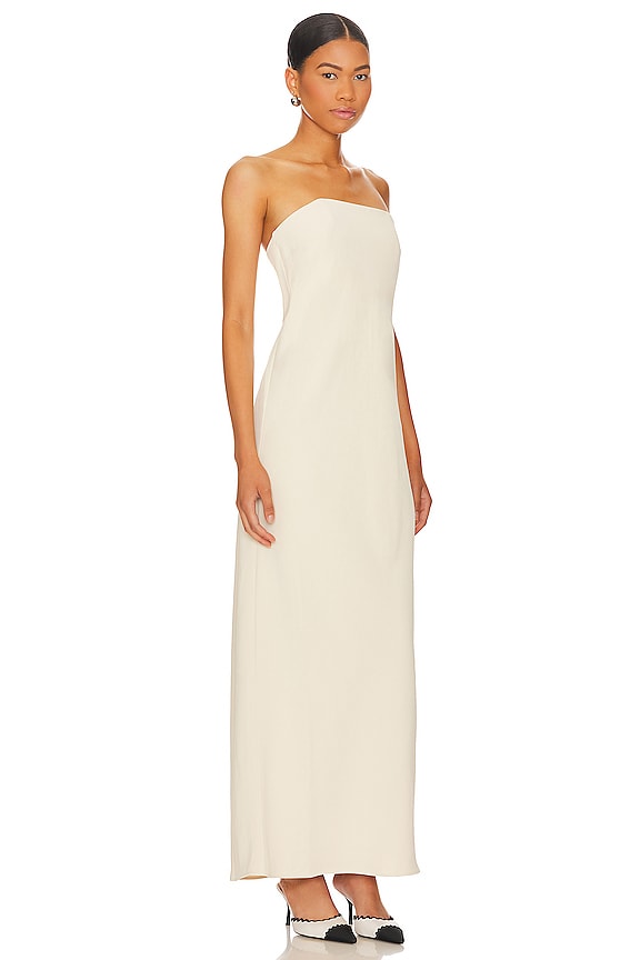 view 2 of 3 VESTIDO SHIVA in Sand Beige