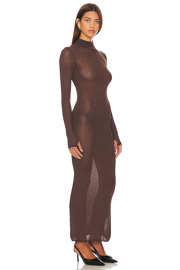 view 2 of 4 by Marianna Reyes Maxi Knit Dress in Dark Chocolate