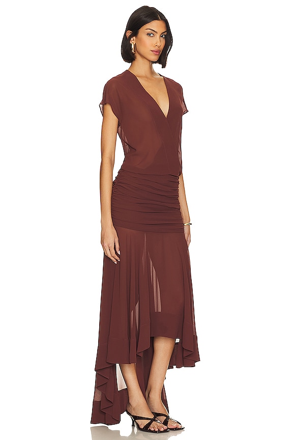 view 2 of 3 ROBE METTE in Chocolate Brown