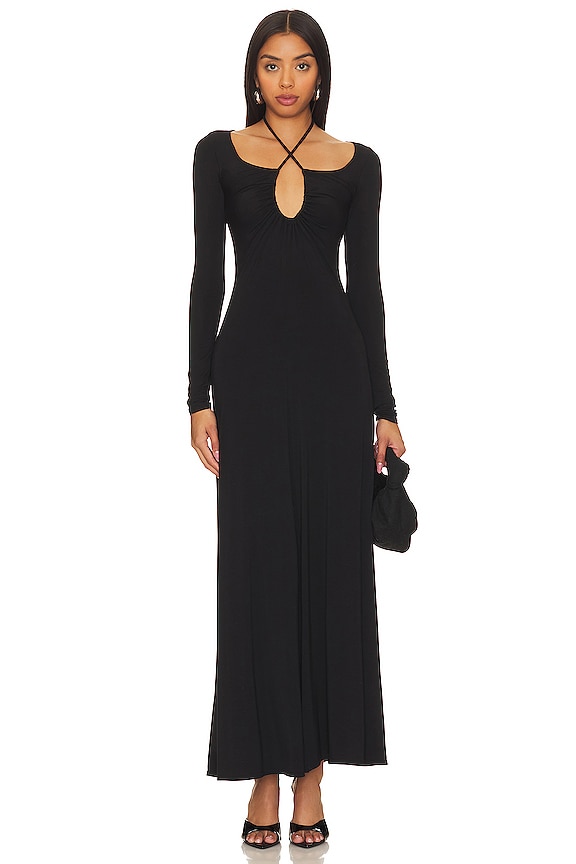 L'Academie Veanna Maxi Dress in Black | REVOLVE