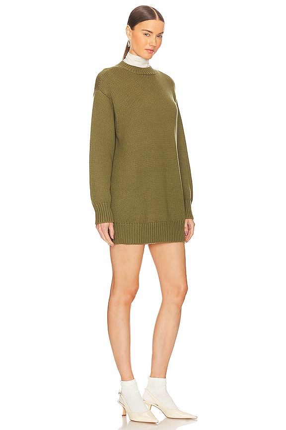 view 2 of 3 Manal Sweater Dress in Army Green