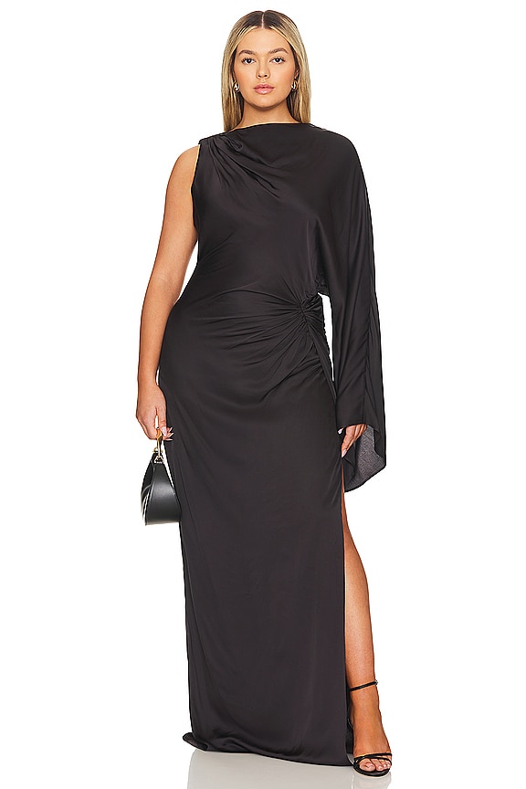 view 2 of 6 by Marianna Cassia Gown in Dark Brown