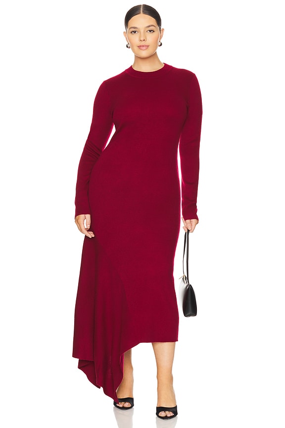 view 2 of 6 by Marianna Odelya Asymmetrical Dress in Wine