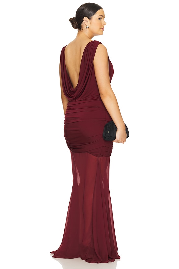 view 2 of 8 VESTIDO ENOA in Maroon