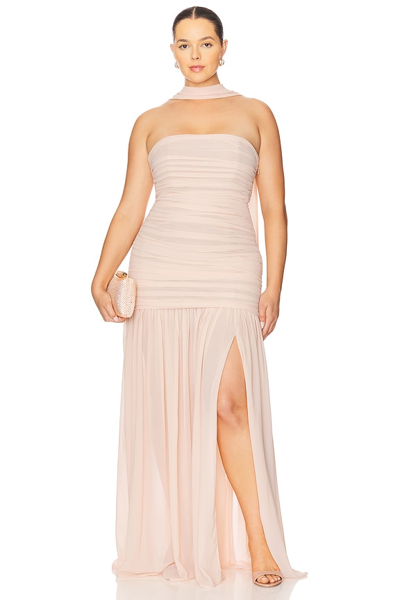 view 2 of 4 by Marianna Tia Gown in Blush Pink
