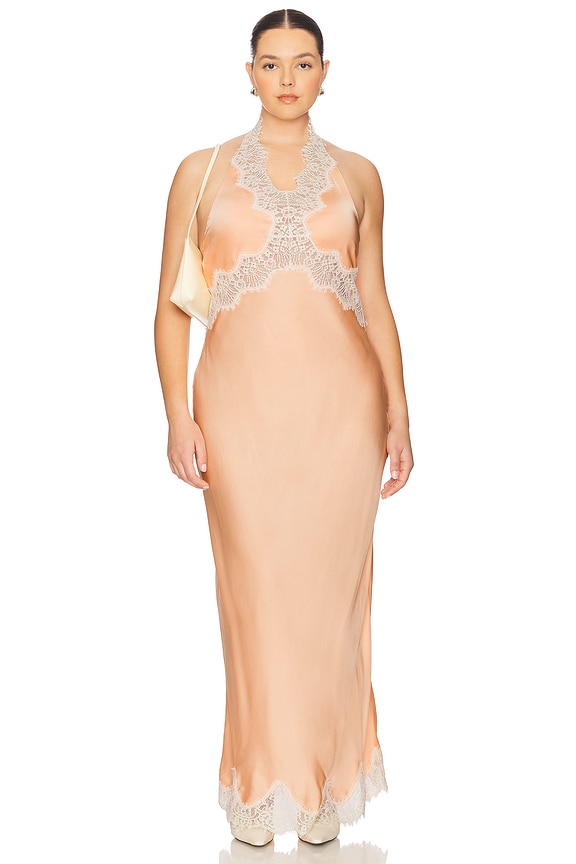 view 2 of 6 by Marianna Lay Midi Dress in Peach