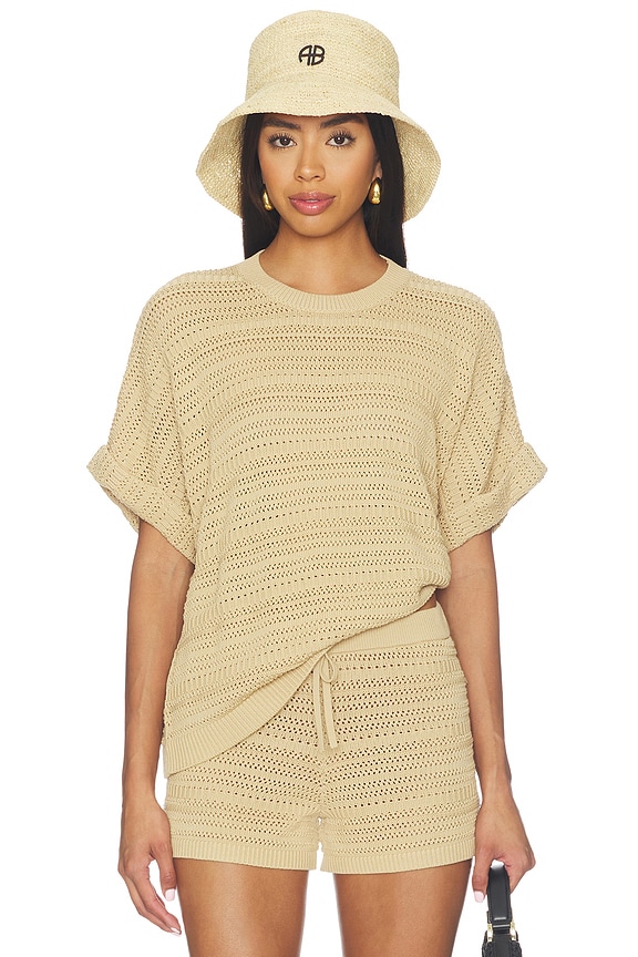 view 1 of 4 Kym Openwork Short in Taupe