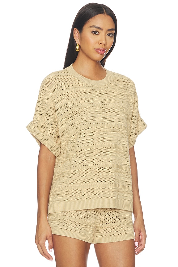 view 2 of 4 Kym Openwork Short in Taupe