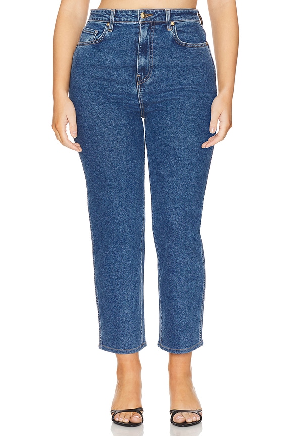 view 2 of 11 by Marianna Elodie High Rise Crop Jeans in Medium Blue