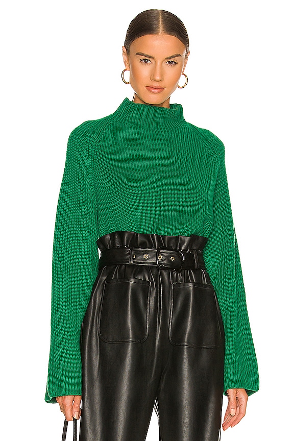 view 2 of 4 Isolde Mock Neck Sweater in Green