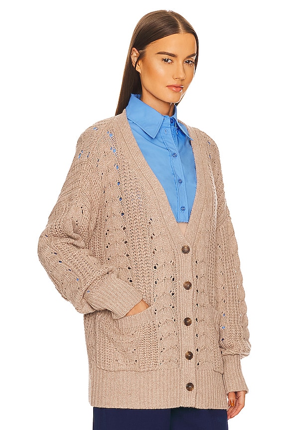 view 2 of 4 GILET OVERSIZED CAILEAN in Taupe