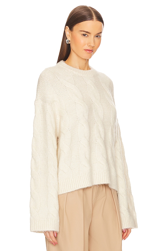 view 2 of 4 ADRIA CABLE 스웨터 in Ivory
