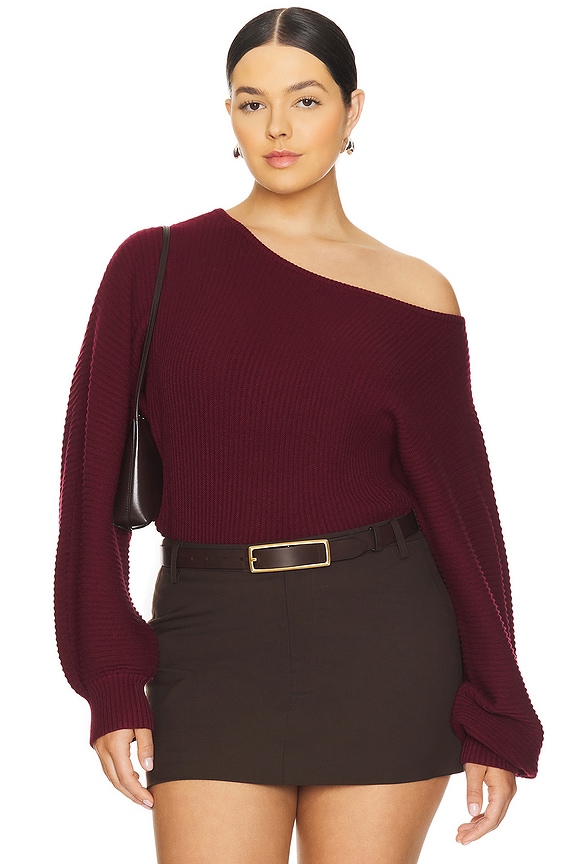 view 2 of 10 by Marianna Indre Sweater in Black Cherry