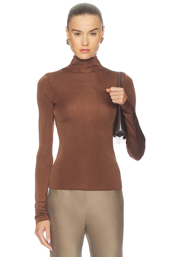 view 1 of 8 by Marianna Syndi Knit Top in Brown