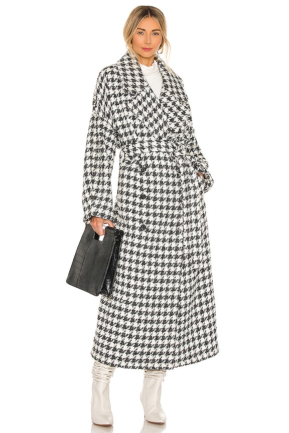view 2 of 4 the Celena Coat in Black & Ivory