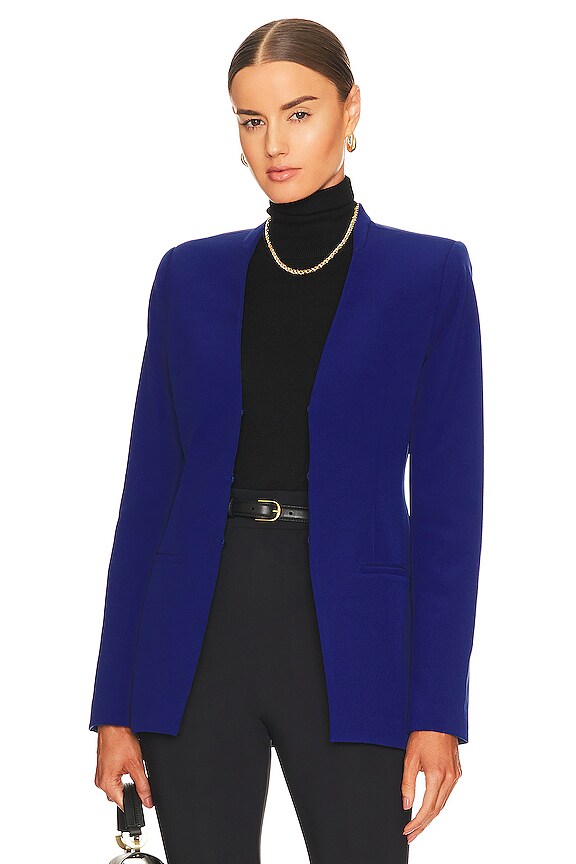 L Academie Kiara Blazer In Worker Blue REVOLVE