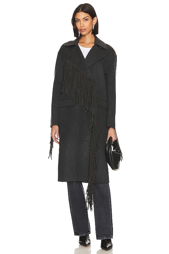 view 2 of 4 MANTEAU PAOLINA in Charcoal Gray