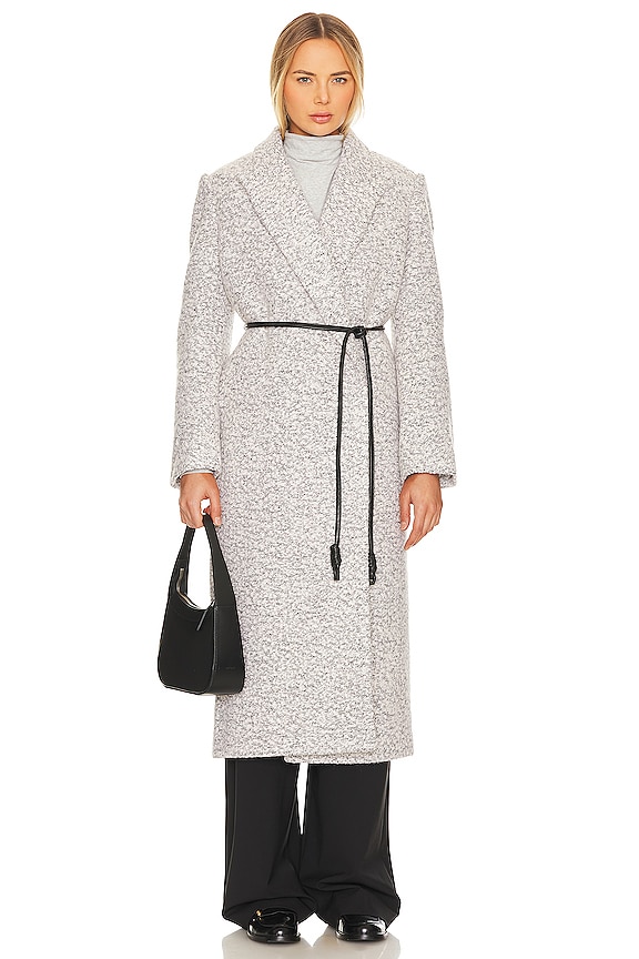 view 2 of 4 MANTEAU ALAIYA in Black & White