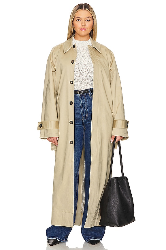 view 2 of 6 by Marianna Ayisa Trench Coat in Light Khaki
